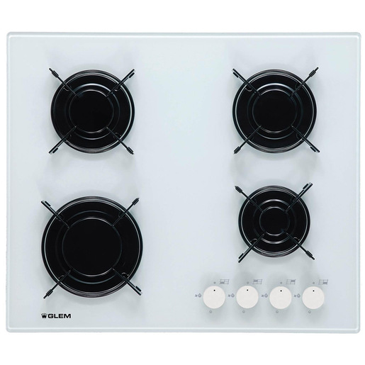 Image of Glem Gas GV64WH piano cottura Bianco Da incasso 4 Fornello(i)