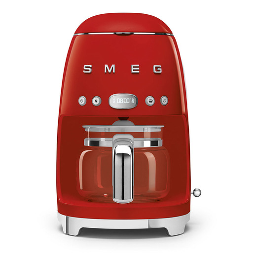 Image of Smeg Macchina da Caffè Filtro 50's Style – Rosso LUCIDO – DCF02RDEU