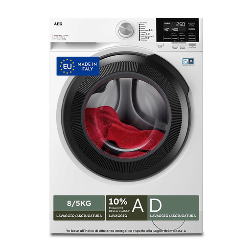 AEG LWR7G856OB Lavasciuga Kombi Serie 7000 ProSteam 8 kg