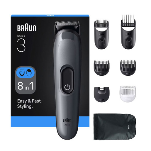 Image of Braun AIO3540 tagliacapelli Nero, Grigio 14 Nichel-Metallo Idruro (NiMH)