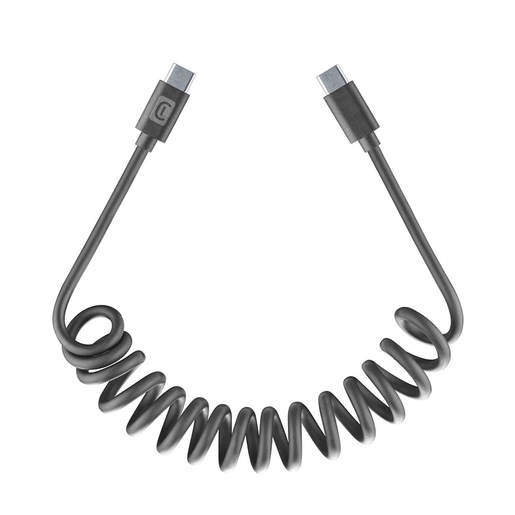 Image of Cellularline USB-C Spiral Cable Cavo spiralato estendibile fino a 120 cm