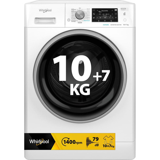 Image of Whirlpool FreshCare Lavasciuga a libera installazione - FFWDD 107448 WBS IT