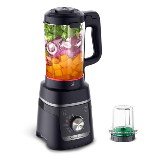 immagine di FRULLATORE MOULINEX Blendforce Cook LM5768, Potenza 1000 W, Caraffa da 1.5 l, 6 velocità, Powelix; Acciaio inox, BLACK KNIGHT