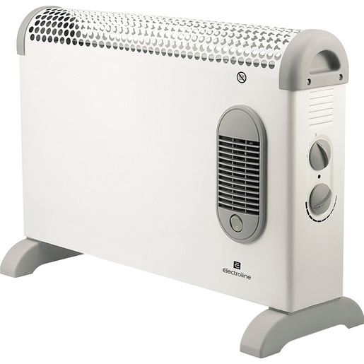 Image of Electroline CHE205V stufetta elettrica Interno Grigio, Bianco 1800 W Radiatore