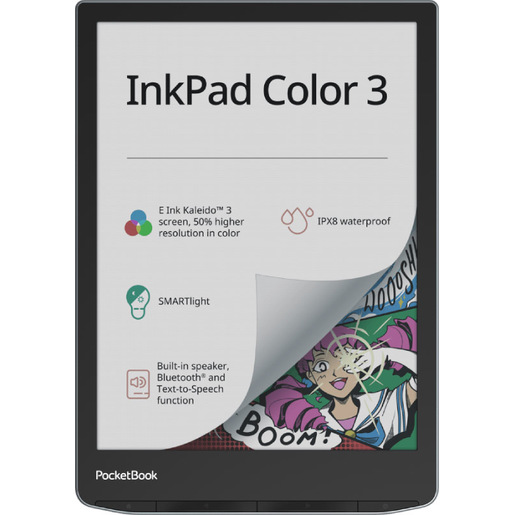 Image of PocketBook InkPad Color 3 lettore e-book Touch screen 32 GB Wi-Fi Nero, Grigio