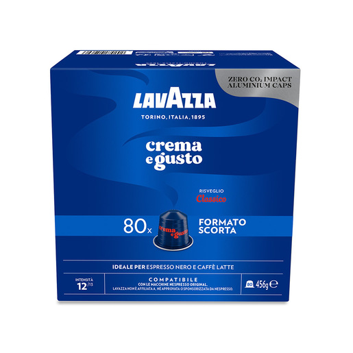 Image of Lavazza Capsule Compatibili Nespresso Crema e Gusto, 80 Capsule