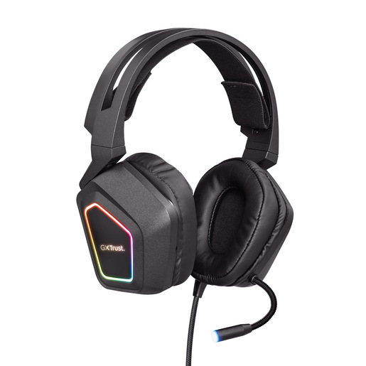 Image of Trust GXT 450 Blizz RGB 7.1 Surround Auricolare Cablato A Padiglione Gaming USB tipo A Nero