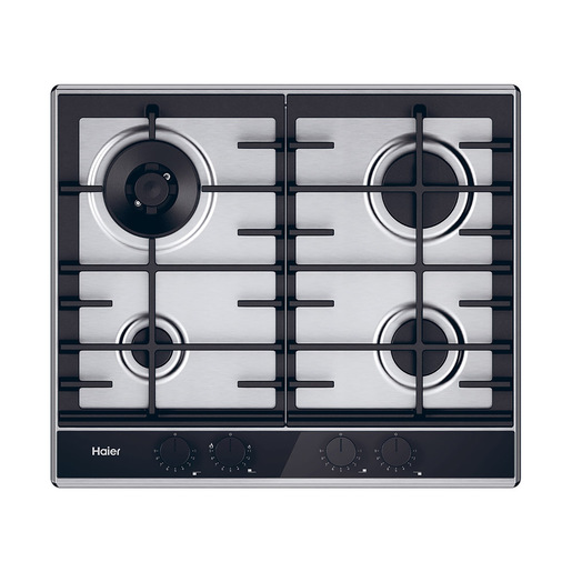 Image of Haier HAHG6BR4TX Acciaio inox Da incasso 60 cm Gas 4 Fornello(i)