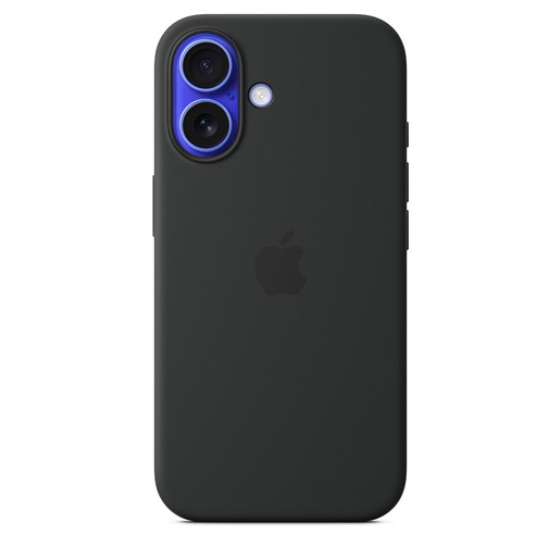 Apple Custodia MagSafe in silicone per iPhone 16 - Nero