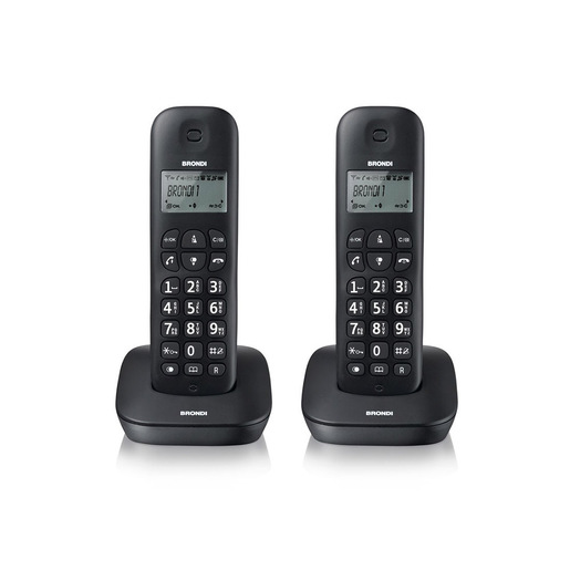 Image of Brondi Gala Twin Telefono DECT Identificatore di chiamata Nero