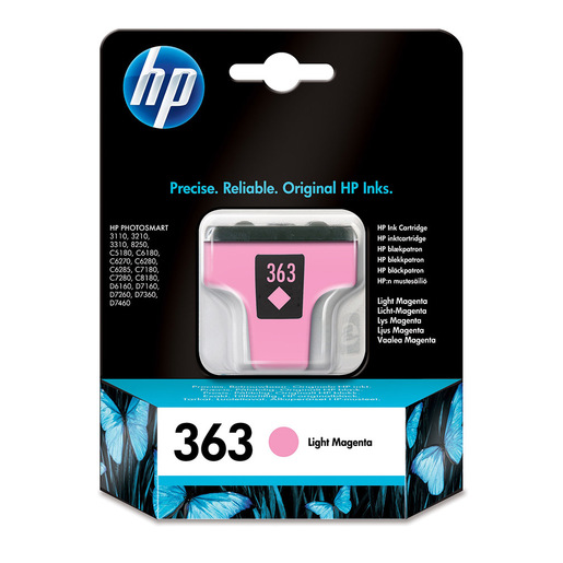Image of HP 363 lys magenta printerpatron med Vivera blæk cartuccia d'inchiostro 1 pz Originale Resa standard Magenta chiaro
