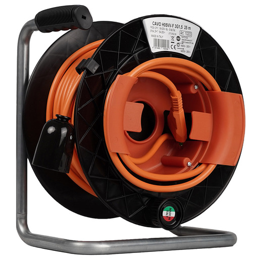 Image of FANTON 10203 bobina avvolgicavo 1 presa(e) AC 25 m