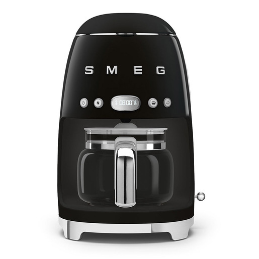 Image of Smeg Macchina da Caffè Filtro 50's Style – Nero LUCIDO – DCF02BLEU