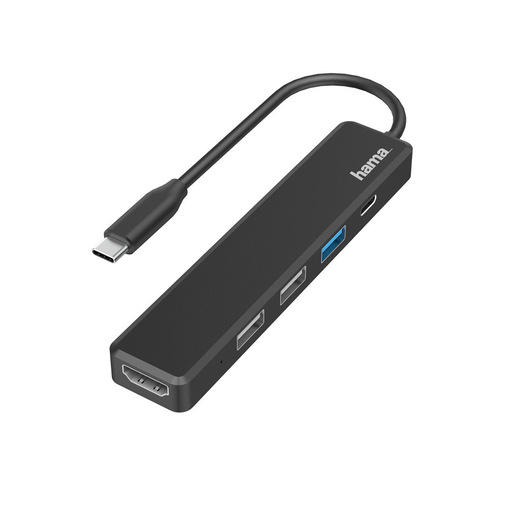 Image of        Hama HUB USB Type C 3.2 Gen 1 / 3 porte USB A, 1 porta USB Type C, 1 p