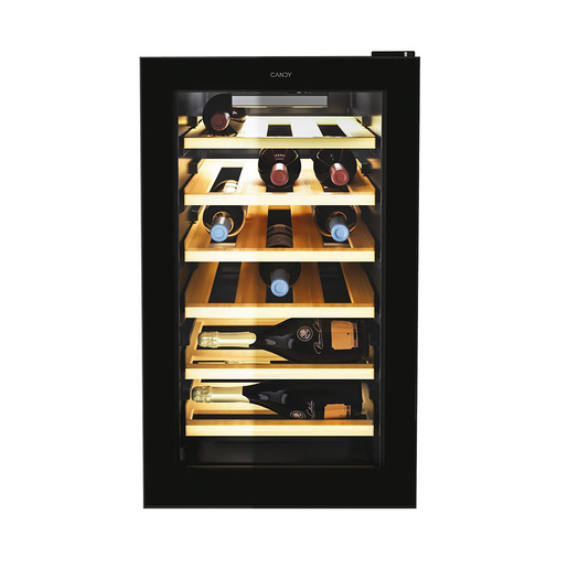 Image of Candy CWC 021 ELSP/NF Cantinetta vino con compressore Libera installazione Nero 21 bottiglia/bottiglie