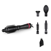 Rowenta Express Style CF634L Spazzola Ad Aria Calda Caldo Nero, Rosso 800 W 1,8 M-image