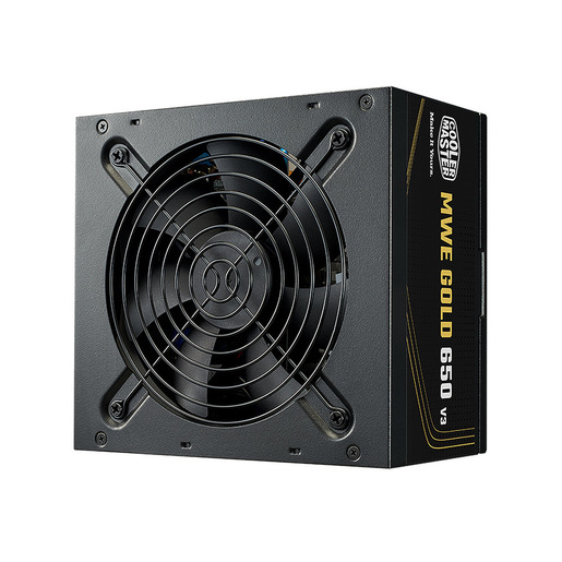 Image of Cooler Master MWE Gold V3 ATX 3.1 Non-Modular Series alimentatore per computer 650 W 24-pin ATX Nero