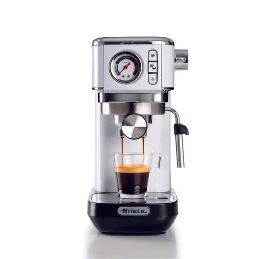Image of Ariete 1381 Macchina da caffè con manometro, compatibile con caffè in polvere e cialde ESE, 1300 W, Capacità 1,1 L, 15 bar di pressione, Filtro ½ tazz
