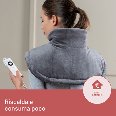 Comfytemp Cuscinetto Termico per Collo, 9 Livelli di Calore, Cuscinetto Termico per Spalla e alla Schiena, Scaldacollo Elettrico per Cervicale, Spegnimento Automatico, Lavabile in Macchina, 48×56cm
