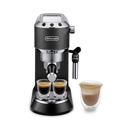 Image of De’Longhi Dedica Style Dedica EC685.BK Macchina da Caffè Manuale Espresso e Cappuccino, Compatibile con Polvere o Cialde E.S.E., Spegnimento Automatico,