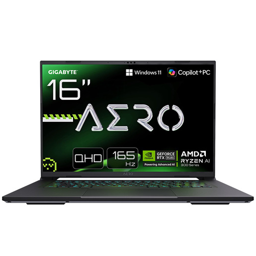 Image of GIGABYTE AERO X16 Laptop da Gaming - Copilot+ PC, 16'', 165Hz WQXGA, Ryzen AI 7 350, GPU RTX 5070, 32GB DDR5, SSD Gen4 da 1TB, Windows 11 Home, Garanzi