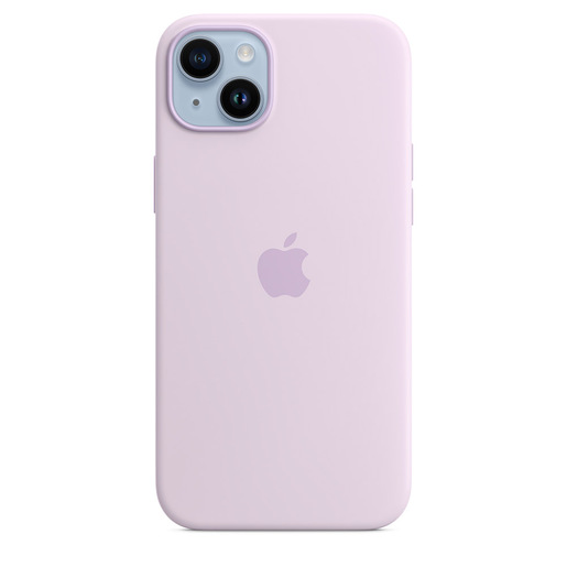 Image of Apple Custodia MagSafe in silicone per iPhone 14 Plus - Lilla