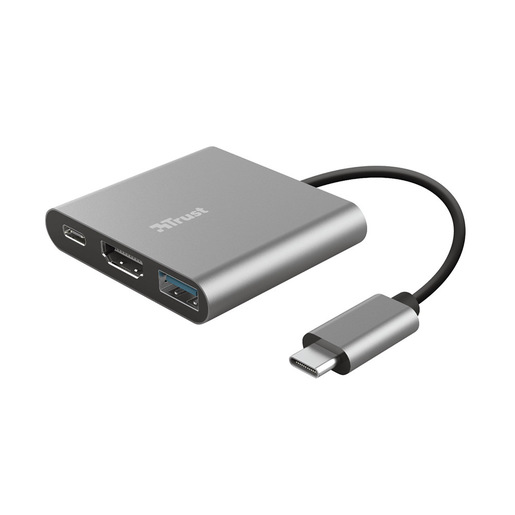 Image of Trust Dalyx USB 3.2 Gen 1 (3.1 Gen 1) Type-C Alluminio, Nero
