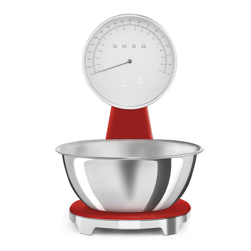 Image of Smeg Bilancia da cucina 50's Style – Rosso LUCIDO - KSF01RDWW