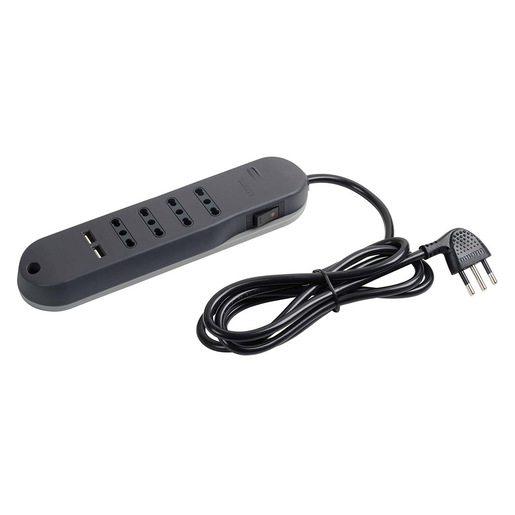 Image of bticino Slim prolunghe e multiple 1,5 m 4 presa(e) AC Interno Grigio