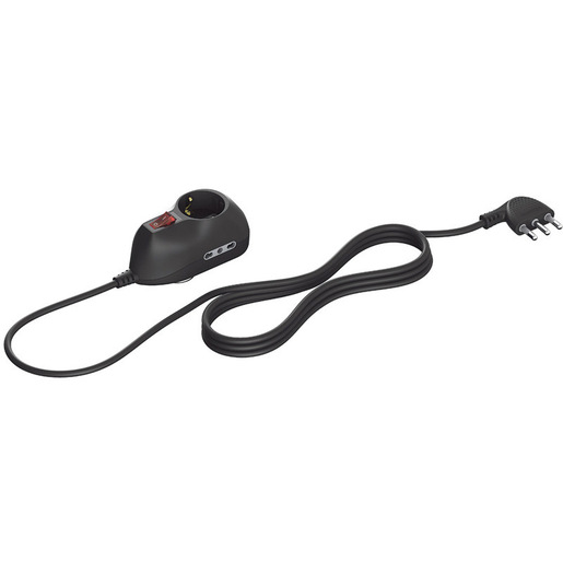 Image of bticino 3693GB prolunghe e multiple 3 presa(e) AC Nero