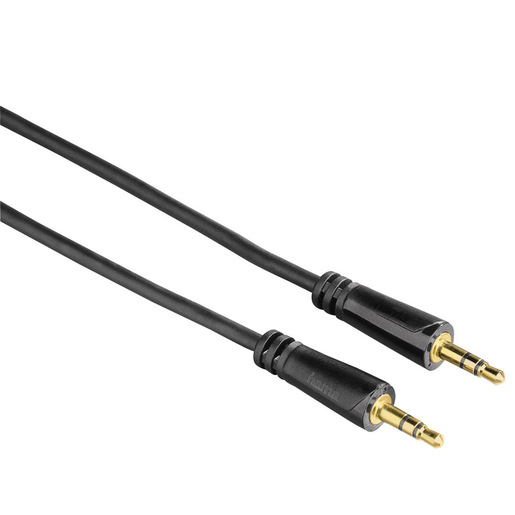 Image of Hama Cavo Jack 3.5 mm M/Jack 3.5 mm M, 3 metri, connettori dorati, nero, 3 stelle