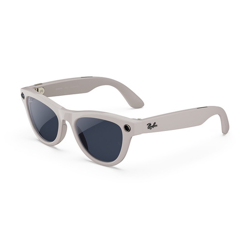 Image of Ray-Ban Meta Skyler (Gen 2) - Grigio chiaro lucido, Lenti zaffiro Transitions®