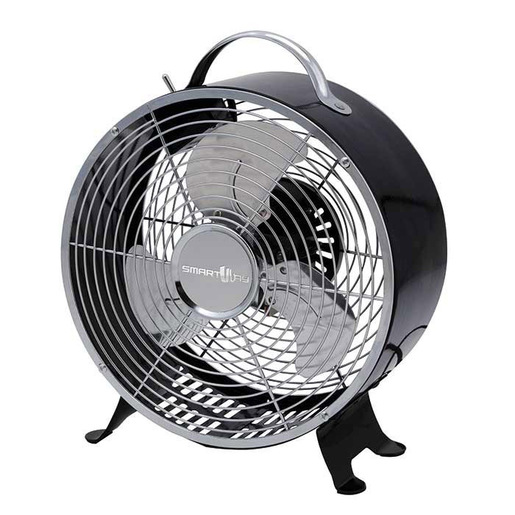 Image of Smartway Ventilatore small da tavolo in metallo Nero