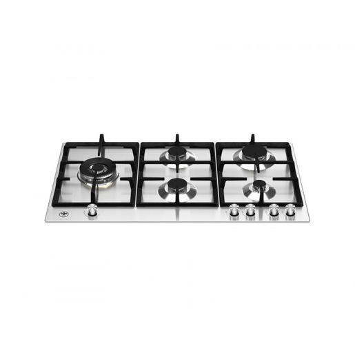 Image of Bertazzoni La Germania P905LLAGX piano cottura Acciaio inossidabile Da incasso Gas 5 Fornello(i)