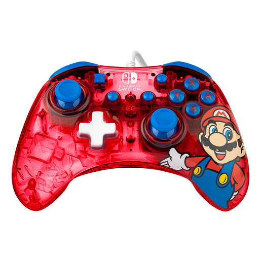 Image of PDP Rock Candy: Mario Punch Rosso, Traslucido USB Gamepad Analogico/Di