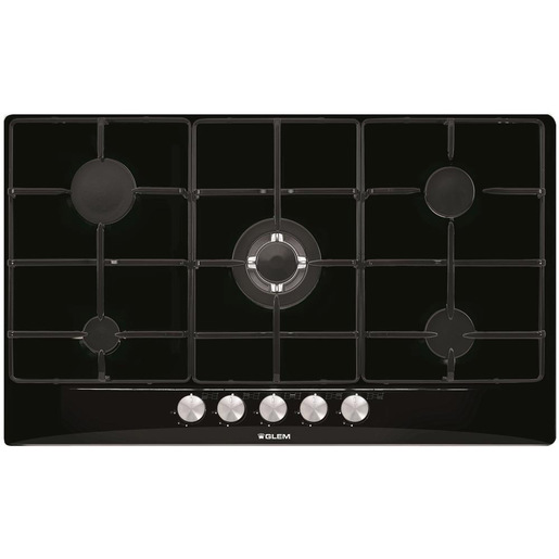 Image of Glem Gas GT955 Nero Da incasso 90 cm 5 Fornello(i)