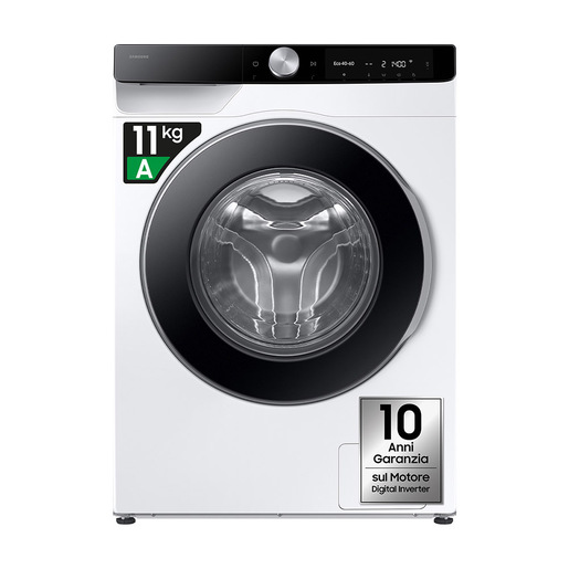 Samsung WW11DG6B25LKU3 lavatrice Caricamento frontale 11 kg 1400 Giri/min Bianco