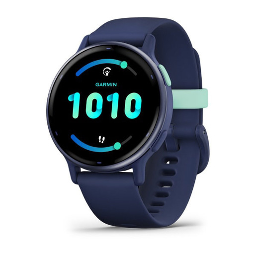 Image of Garmin Vivoactive 5 3,05 cm (1.2'') AMOLED 42 mm Digitale 390 x 390 Pixel Touch screen Blu Wi-Fi GPS (satellitare)