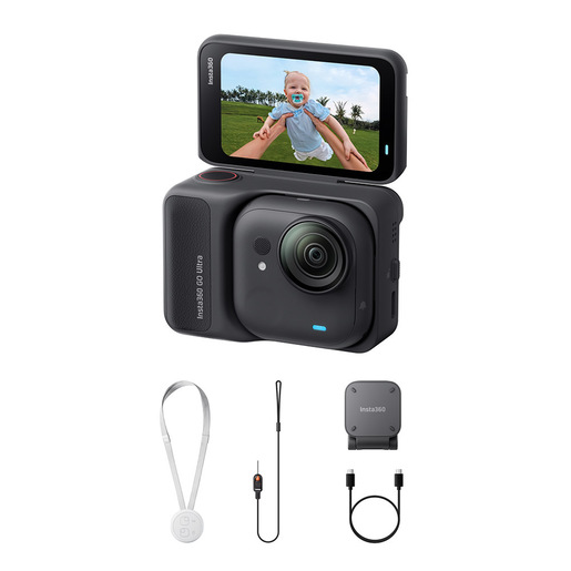 Image of Insta360 GO Ultra Standard Black fotocamera per sport d'azione 4K Ultra HD 25,4 / 1,28 mm (1 / 1.28'') Wi-Fi 52,9 g