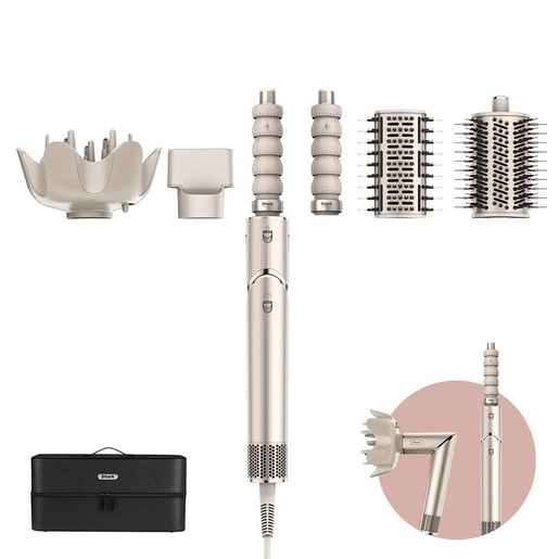 Image of Shark STYLER ASCIUGACAPELLI FLEXSTYLE COMPLETE SET - CHAMPAGNE