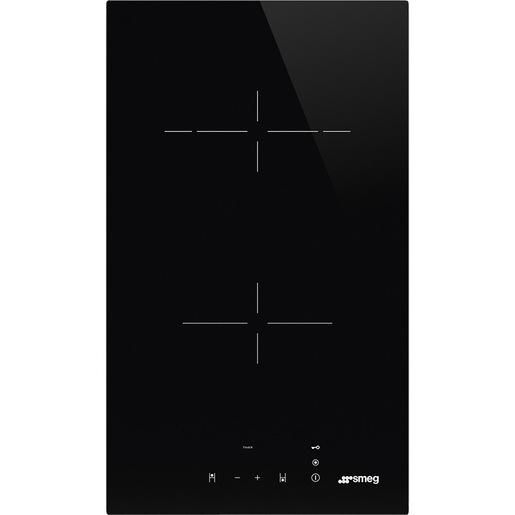 Image of Smeg Universal SE232TD1 piano cottura Nero Da incasso 30 cm Ceramica 2 Fornello(i)