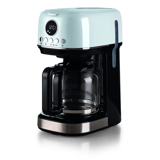 Ariete 1396 Macchina da caffè con filtro Moderna, Caffè americano, Capacità fino a 15 tazze, Base riscaldante, Display LCD, Filtri estraibili e lavabi