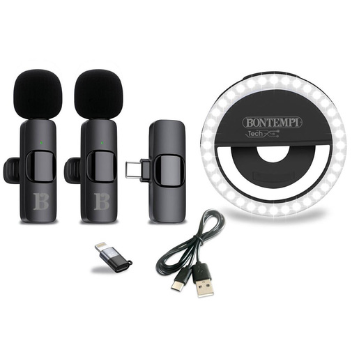 Bontempi 60 4120 microfono Nero Microfono Lavalier/Lapel