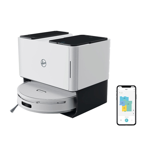 Hoover HG770HU 011 Aspirapolvere Lavapavimenti, Base Autosvuotante Bianco