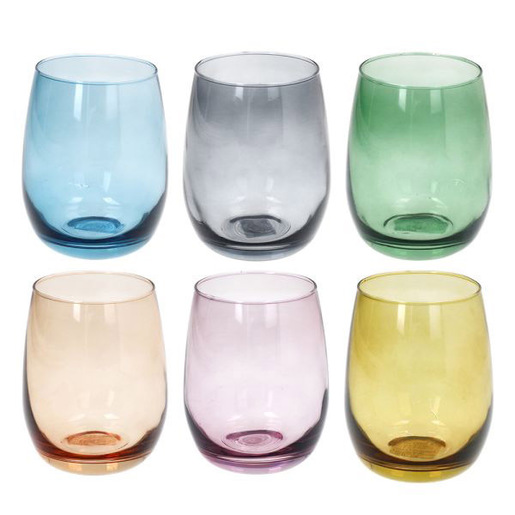 Image of Tognana Porcellane N3585D7M293 bicchiere per acqua Colori assortiti 6 pz 400 ml