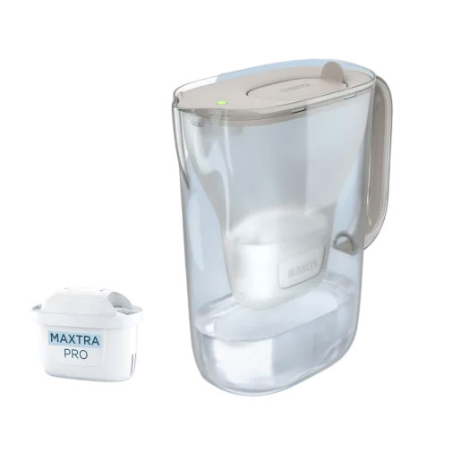Image of Brita Caraffa filtrante Style Essential Sand (2,4L) incl. 1 x filtro MAXTRA PRO PURE PERFORMANCE & 1 x filtro MAXTRA PRO LIMESCALE EXPERT