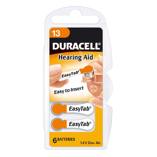 Image of Duracell Hearing Aid DA13 Single-use battery