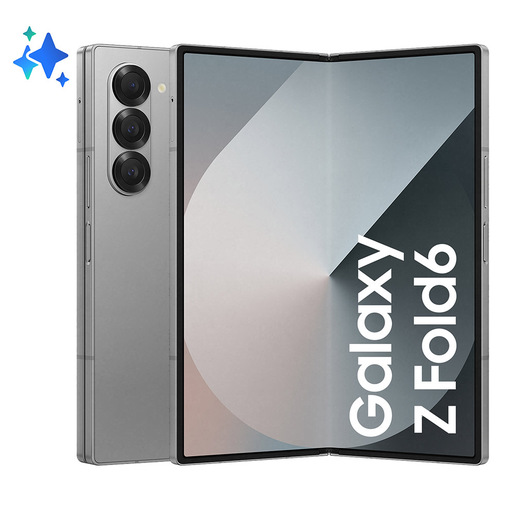 Samsung Galaxy Z Fold6 Smartphone AI, 512GB, RAM 12GB, Display 6,3''/7,6'' Dynamic AMOLED 2X, Silver Shadow