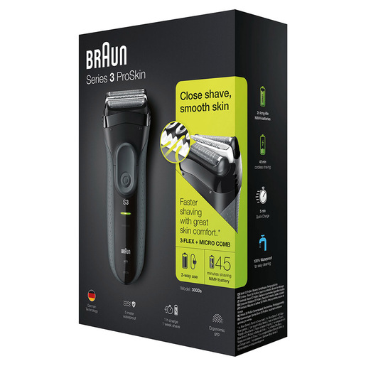 Image of Braun Series 3 3000s rasoio elettrico Nero