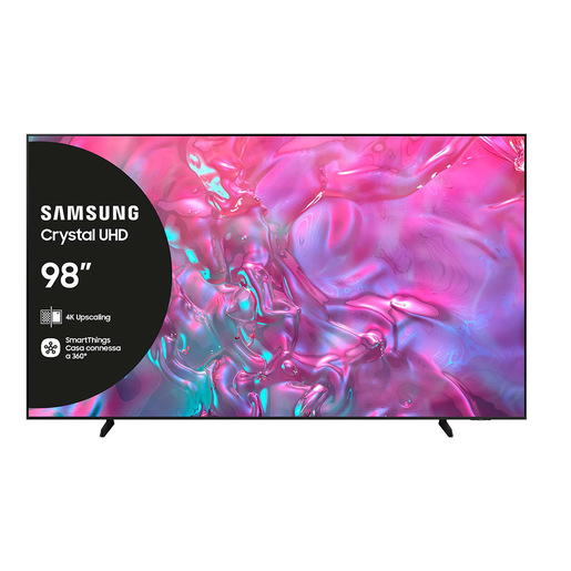 Image of Samsung TV Crystal UHD 4K 98'' UE98DU9070UXZT Smart TV Wi-Fi Graphite Black 2024, Processore Crystal 4K, 4K Upscaling, Slim Look, OTS Lite